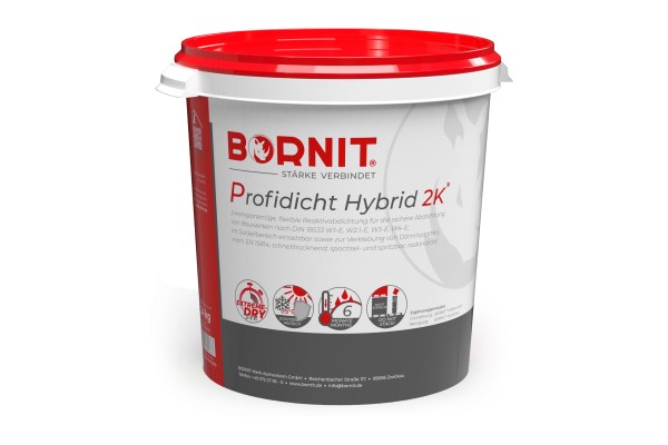 Mineralno-bitumiczna, szybkoschnąca masa uszczelniająca Bornit Profidicht Hybrid 2k
