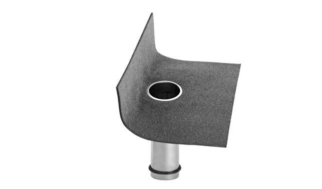 Wpust dachowy flex pionowy ze stali nierdzewnej z kołnierzem resitrix skw dł.600mm Jual 