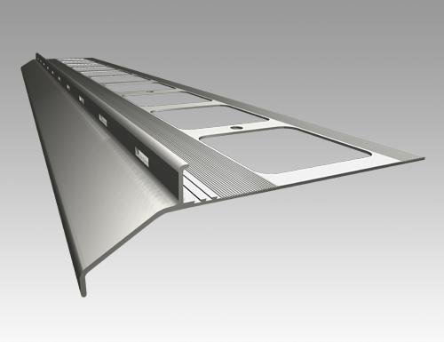 Profil okapowy dla balkonów z posadzką żywiczną drenażową RENOPLAST K20 (1 sztuka - 2 mb)