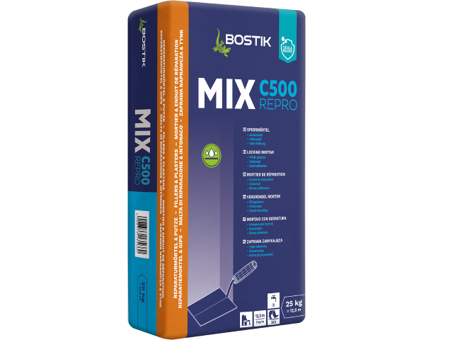 Zaprawa naprawcza typu PCC Bostik Mix C500 Repro 25 kg