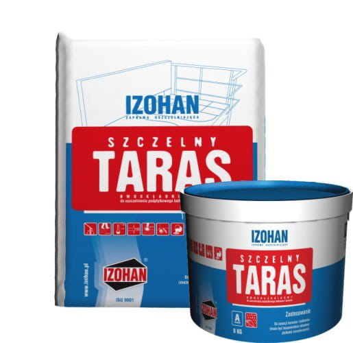 Elastyczna izolacja przeciwwodna tarasów i balkonów IZOHAN szczelny taras (32kg)