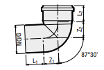 Kolano PP3 HTB 87° Valsir 