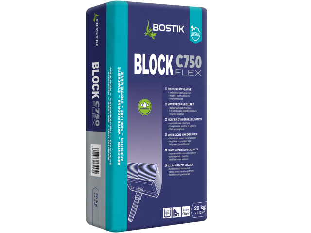 Cementowa zaprawa uszczelniająca Bostik Block C750 Flex 20kg