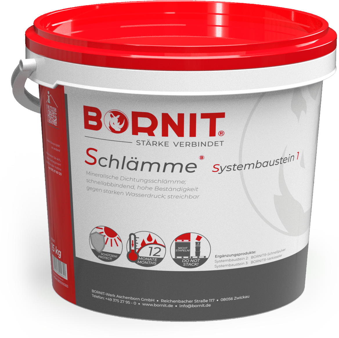 Zaprawa uszczelniająca Bornit S-KAS Schlamme szybkowiążąca 15kg
