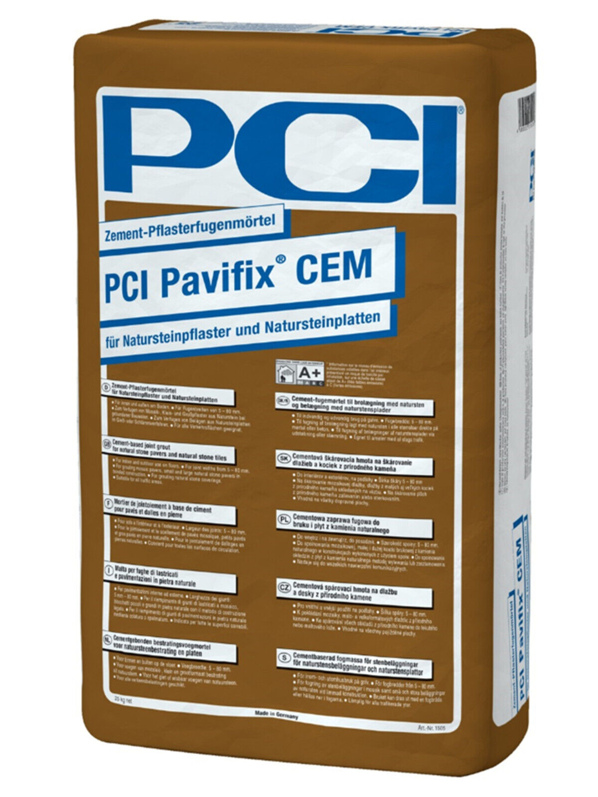 Zaprawa cementowa PCI Pavifix CEM do kostki brukowej/kamienia 25kg