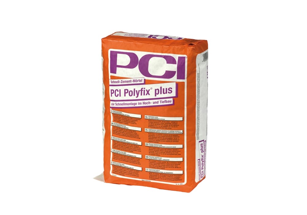 PCI Polyfix plus Zaprawa cementowa do szybkiego montażu w budownictwie wysokościowym i podziemnym (25kg)