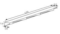 Blachodachówka ICOPAL Decra® Elegance wiatrownica wysoka 3 moduły, lewa (dł. 1110mm)
