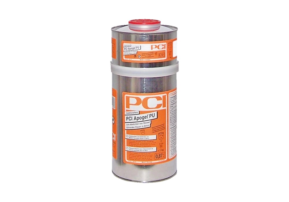 PCI APOGEL PU szybkospienialna poliuretanowa żywica iniekcyjna do uszczelniania i ciśnieniowego zamykania rys (1kg)