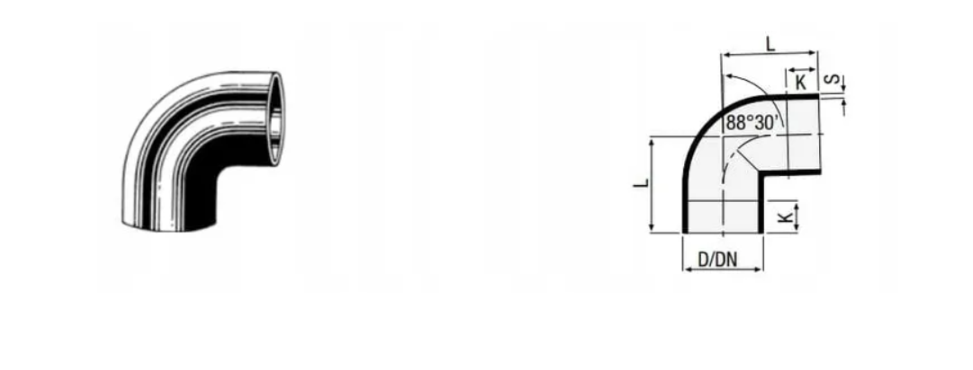 Kolano HDPE 45° Valsir 