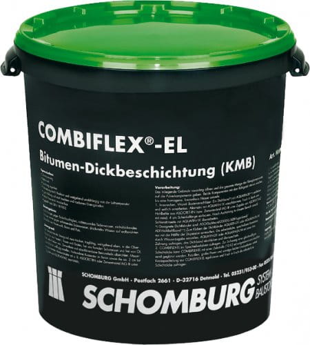Dwuskładnikowa masa bitumiczna do wykonywania izolacji przeciwwilgociowych oraz przeciwwodnych SCHOMBURG COMBIFLEX EL 22 L