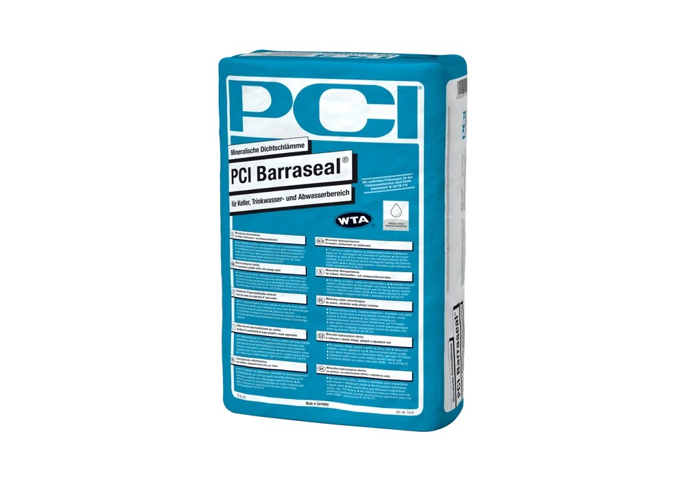 PCI Barraseal 25kg Mineralna zaprawa uszczelniająca do piwnic, zbiorników wody pitnej i oczyszczalni ścieków