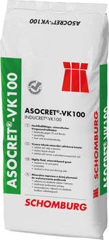 Mineralna zaprawa o dużej płynności do wykonywania podlewek w zakresie od 20 do 100 mm SCHOMBURG ASOCRET-VK100 (INDUCRET-VK100) 25 kg