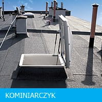 Bezpieczny wyłaz dachowy na dachy płaskie z funkcją doświetlania ICOPAL KOMINIARCZYK (100/100cm wys. 30cm)