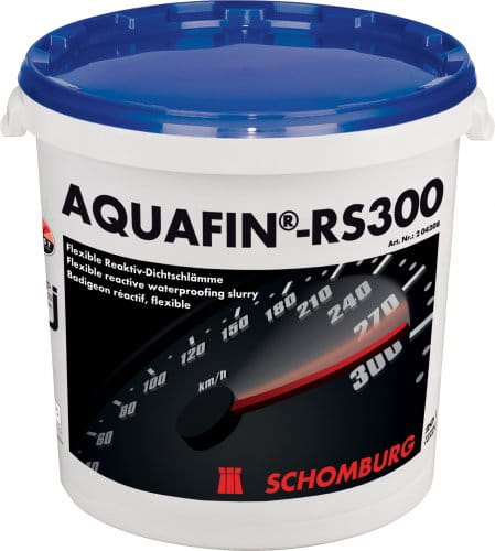 SCHOMBURG AQUAFIN RS 300 Bezszwowa i bezspoinowa izolacja budowli i uszczelnienie w zespoleniu z płytkami ceramicznymi i płytami