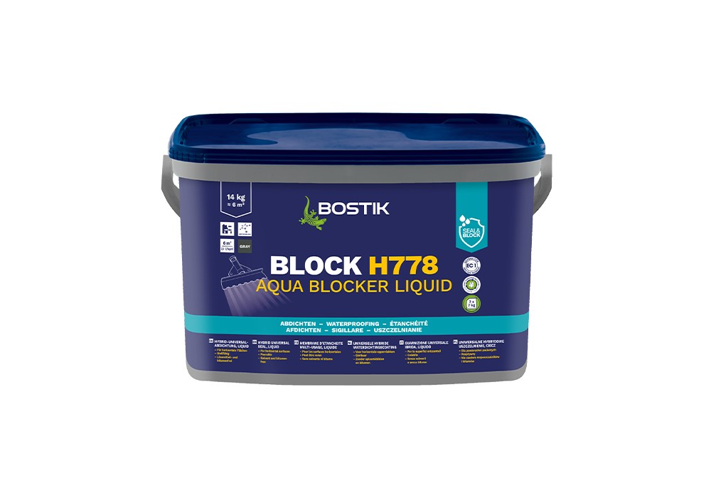 Hybrydowa izolacja przeciwwodna Bostik Block H778 Aqua Blocker Liquid 14 kg